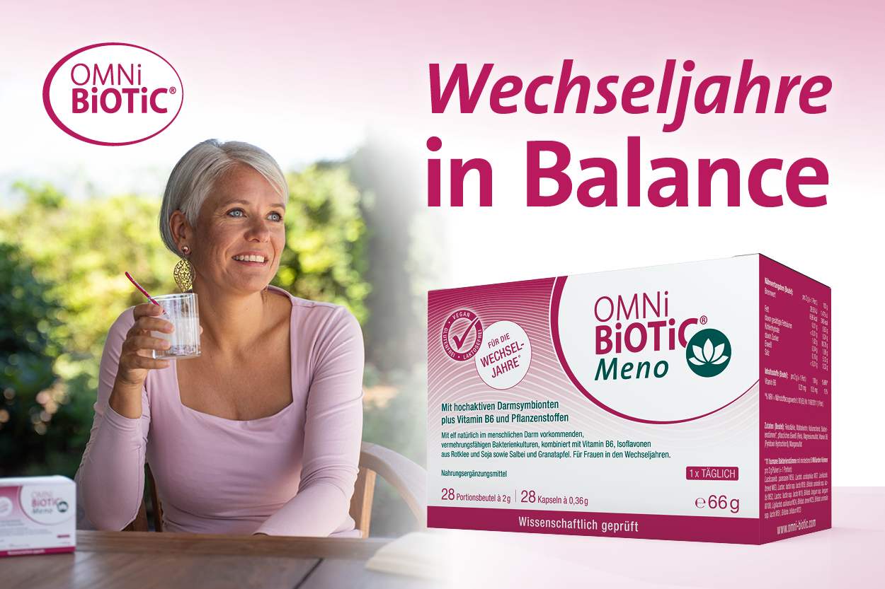 Jetzt NEU: OMNi-BiOTiC® Meno - OMNIBIOTIC